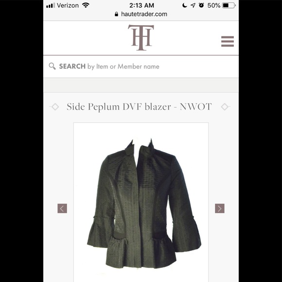 Diane Von Furstenberg Jackets & Blazers - Diane Von Furstenberg peplum jacket